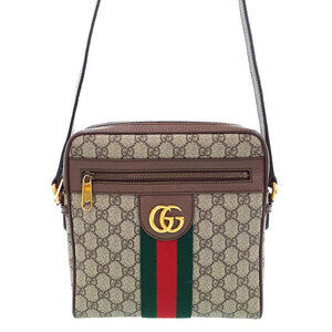 GUCCI Ophidia GG Messenger Crossbody Bag Shoulder Brown